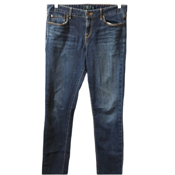 Lucky Brand Lolita Skinny 8/29R Jeans Medium Dark Wash Stretch Slim Fit Denim St - Picture 1 of 15